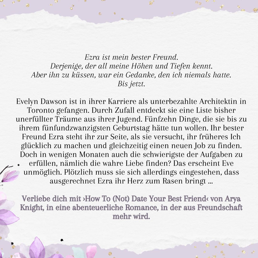 Farbschnittausgabe »How To (Not) date your best friend« [Sofort]