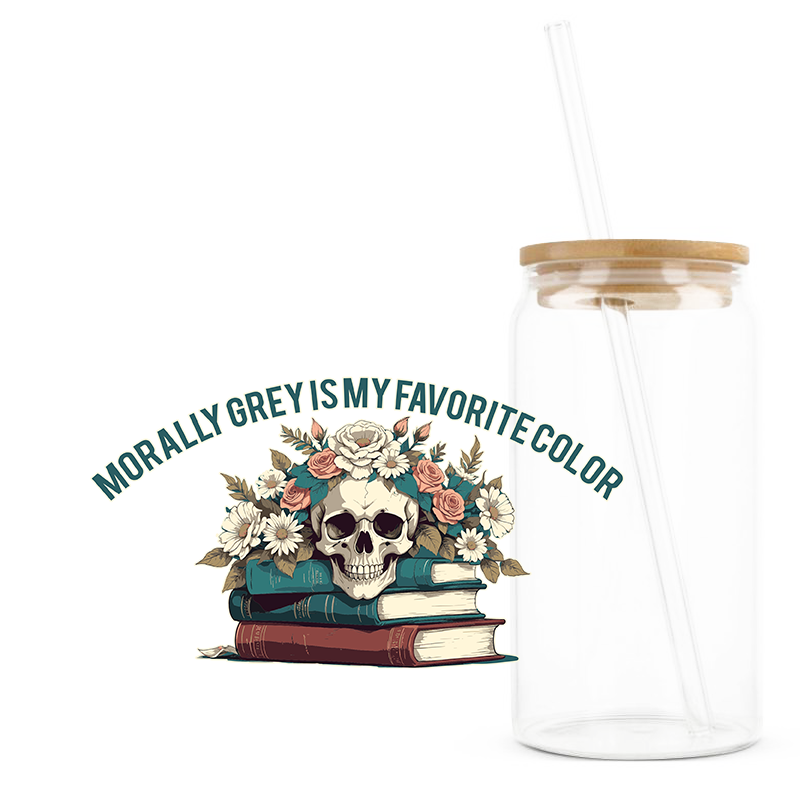 Glastumbler »Morally Grey«