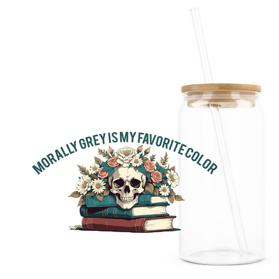 Glastumbler »Morally Grey«