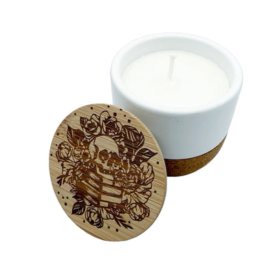 Keramikkerze Dark Books