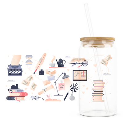 Glastumbler »Reading«