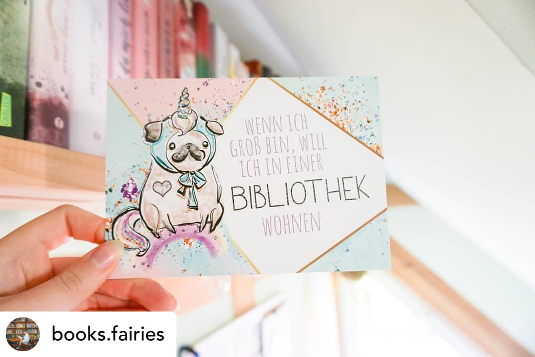 Glitzer Postkarte »Wenn ich groß bin ...«