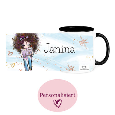 [Personalisiert] Tasse »Snow is falling«