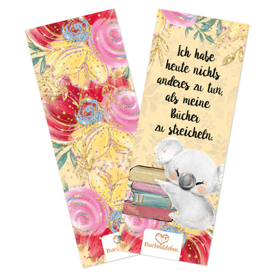 Lesezeichen »Koala - nichts anderes zu tun, als Bücher streicheln«
