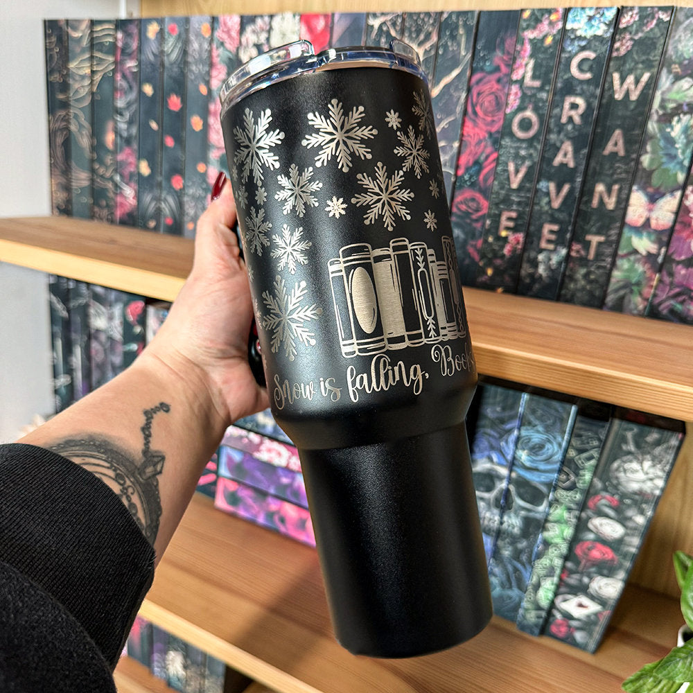 Tumbler »Snow is falling« schwarz
