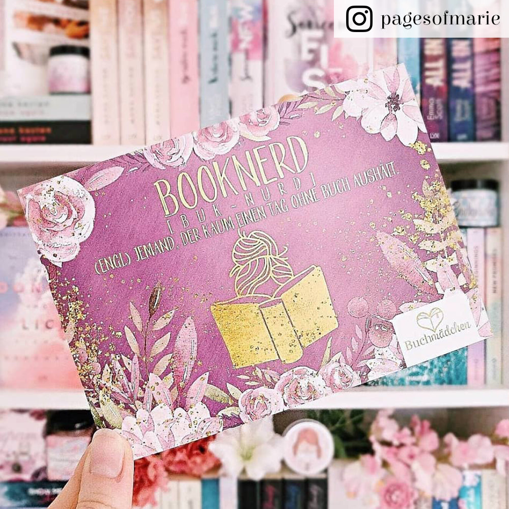 Postkarte »Booknerd«