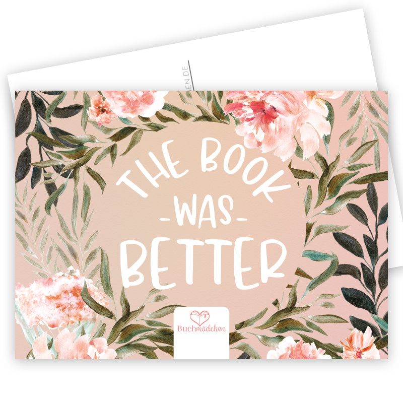 Postkarte »The Book Was Better«