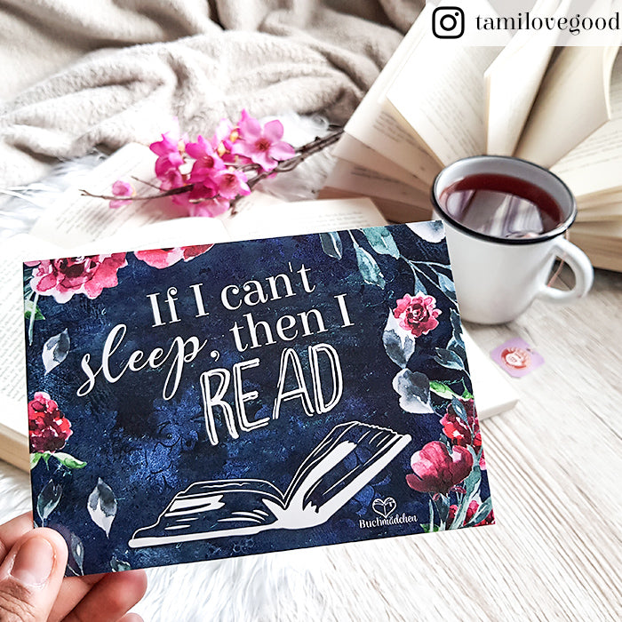 Postkarte »If i can't sleep, then i read«