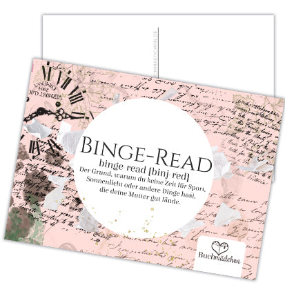 Postkarte »Binge-Read«