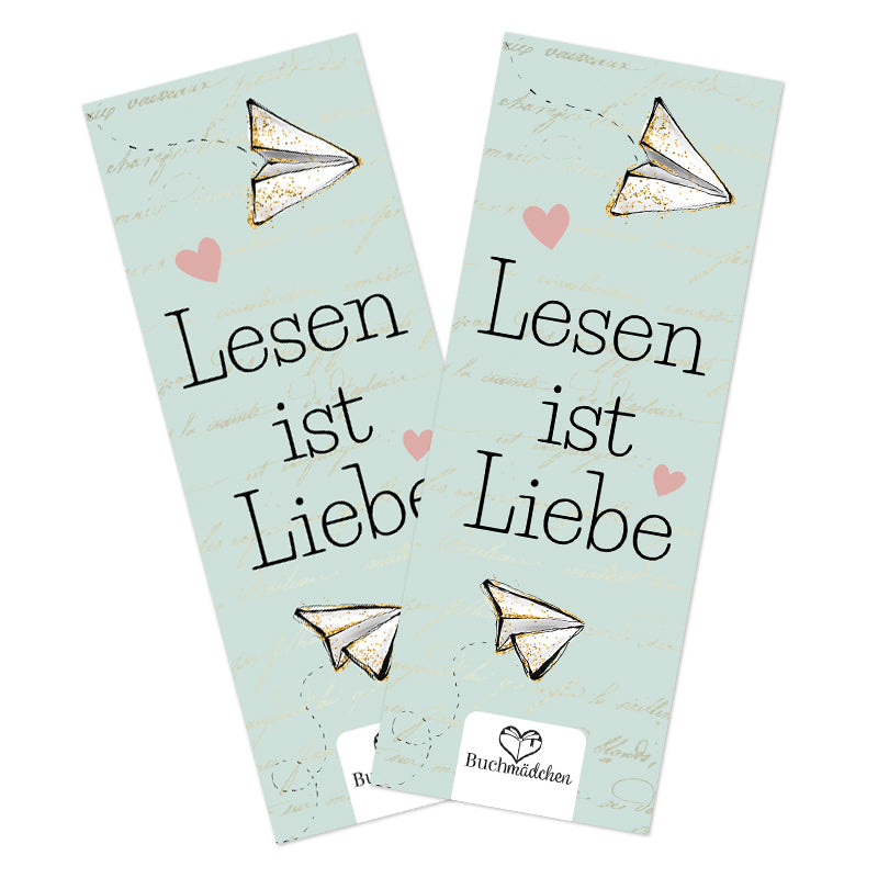 Lesezeichen »Lesen ist Liebe«