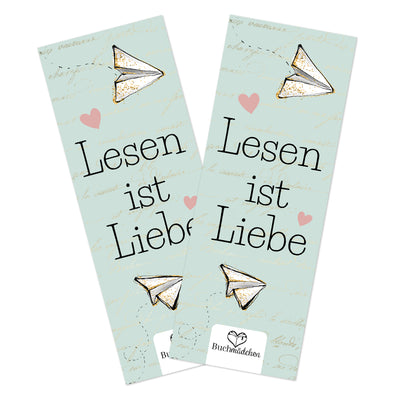 Lesezeichen »Lesen ist Liebe«