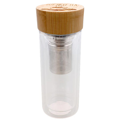 Trinkflasche mit Teesieb »Buchliebe«