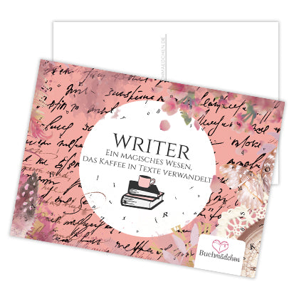 Postkarte »Writer«
