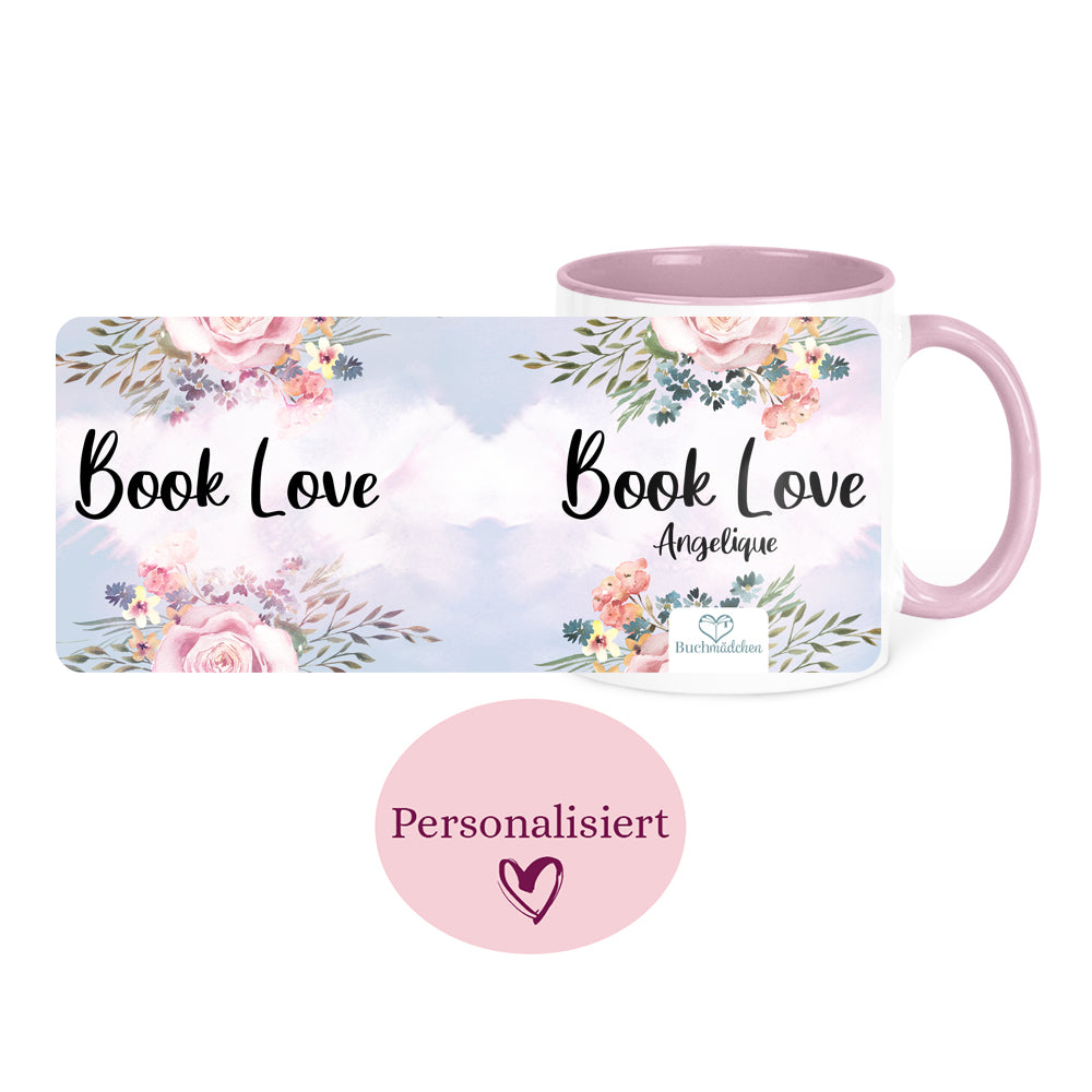 [Personalisiert] Tasse »Book Love«