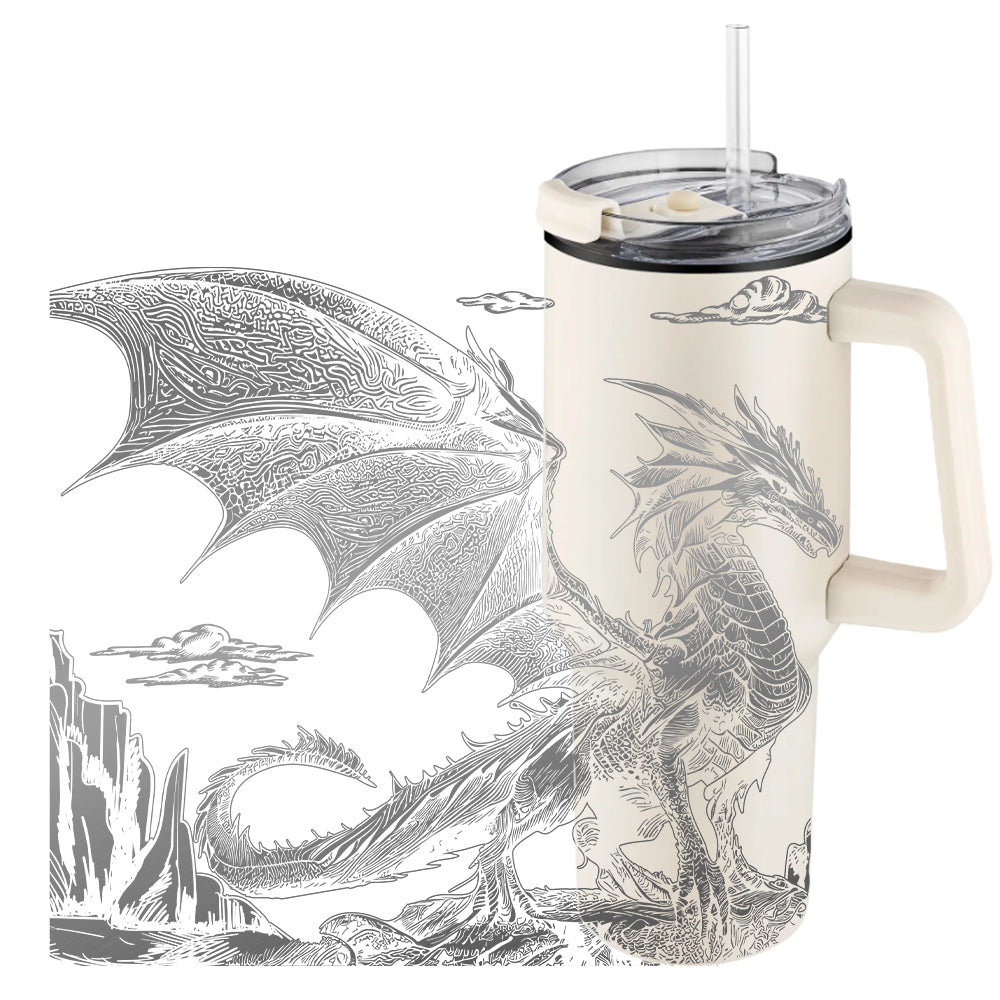 Tumbler »Drache« beige
