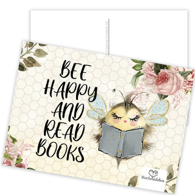 Postkarte »Bee Happy«