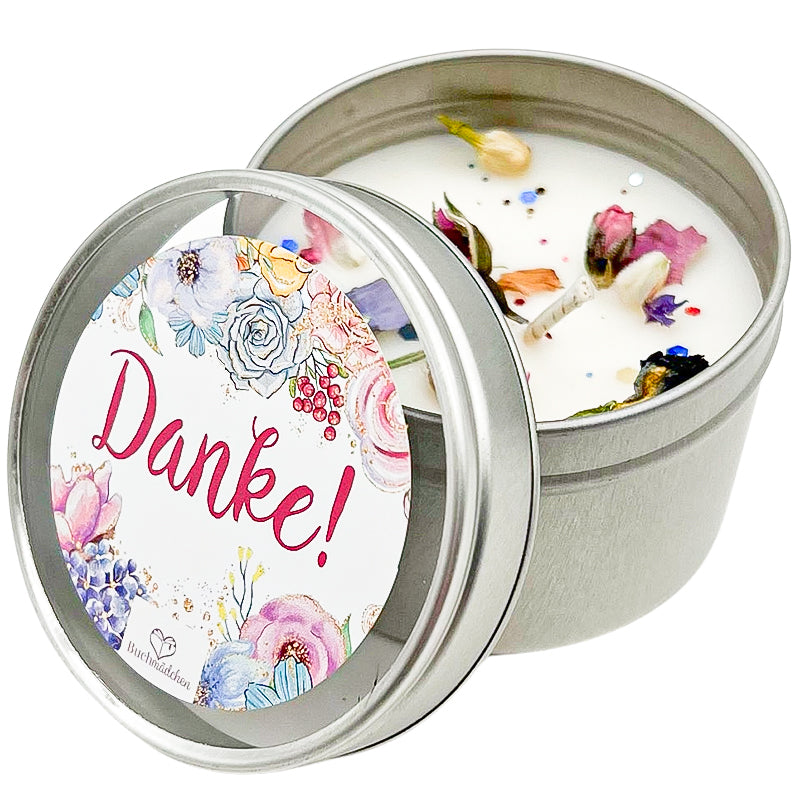 Kerze in Dose »Danke!«