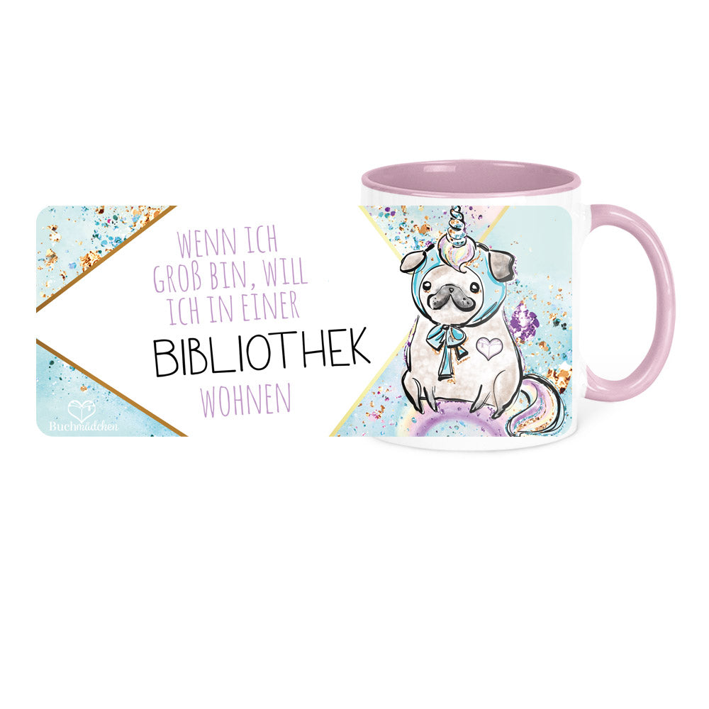 Tasse »Wenn ich groß bin, will ich in einer Bibliothek wohnen«