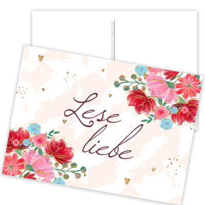 Postkarte »Leseliebe«