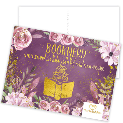 Postkarte »Booknerd«