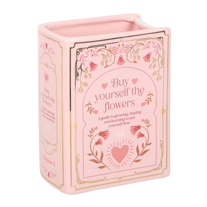 Buchvase »Buy yourself the flowers«