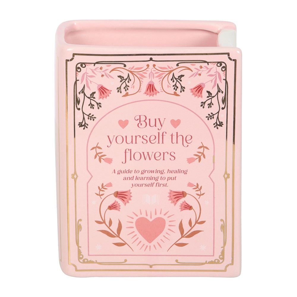 Buchvase »Buy yourself the flowers«