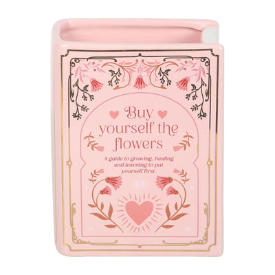 Buchvase »Buy yourself the flowers«