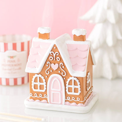 Räucherkegelhalter »rosa Lebkuchenhaus«