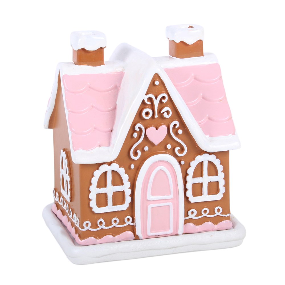Räucherkegelhalter »rosa Lebkuchenhaus«