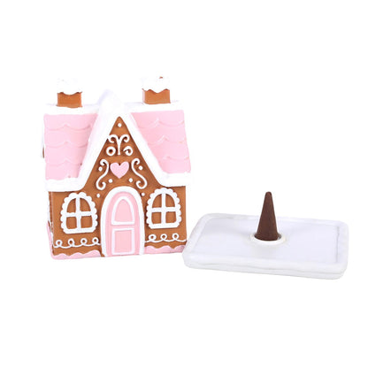 Räucherkegelhalter »rosa Lebkuchenhaus«