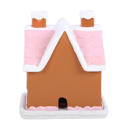 Räucherkegelhalter »rosa Lebkuchenhaus«