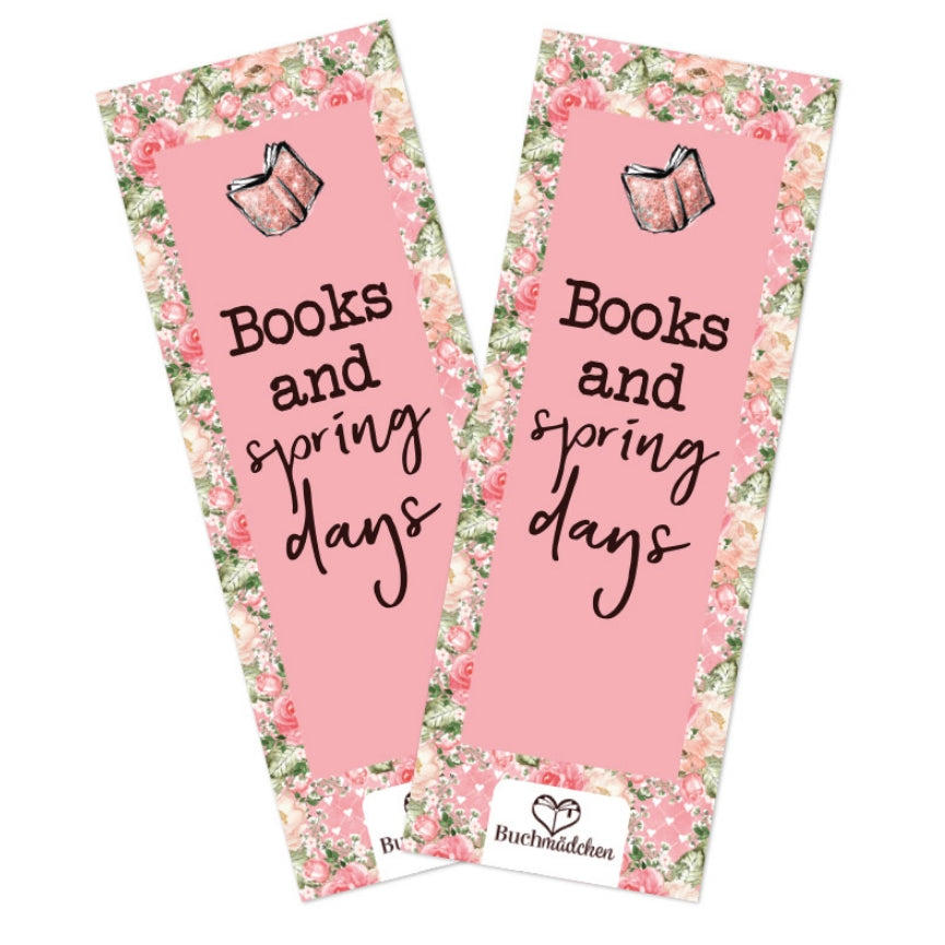 Lesezeichen »Books and spring days«