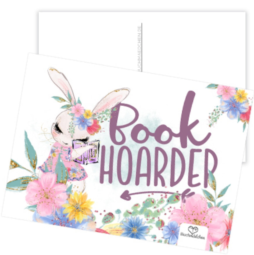 Postkarte »Book Hoarder«