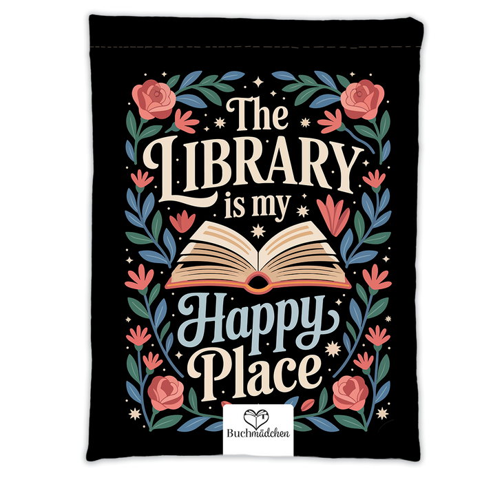 Buchtasche »The Library is my happy place«