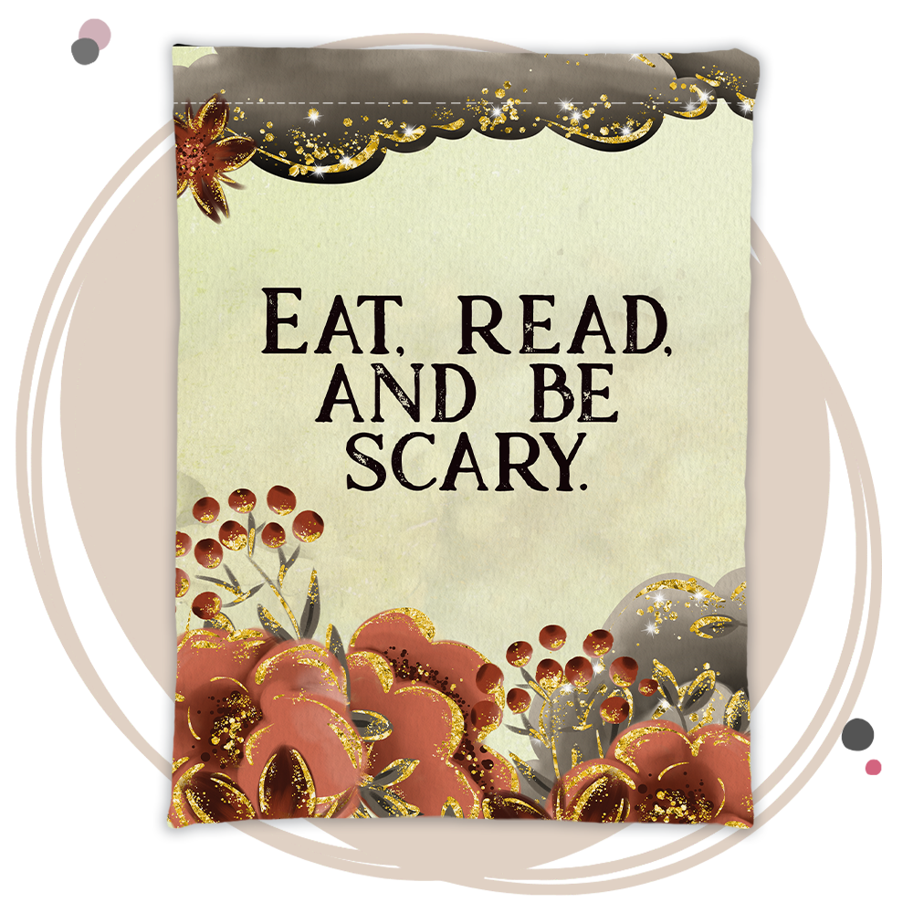Buchtasche »eat, read, be scary«