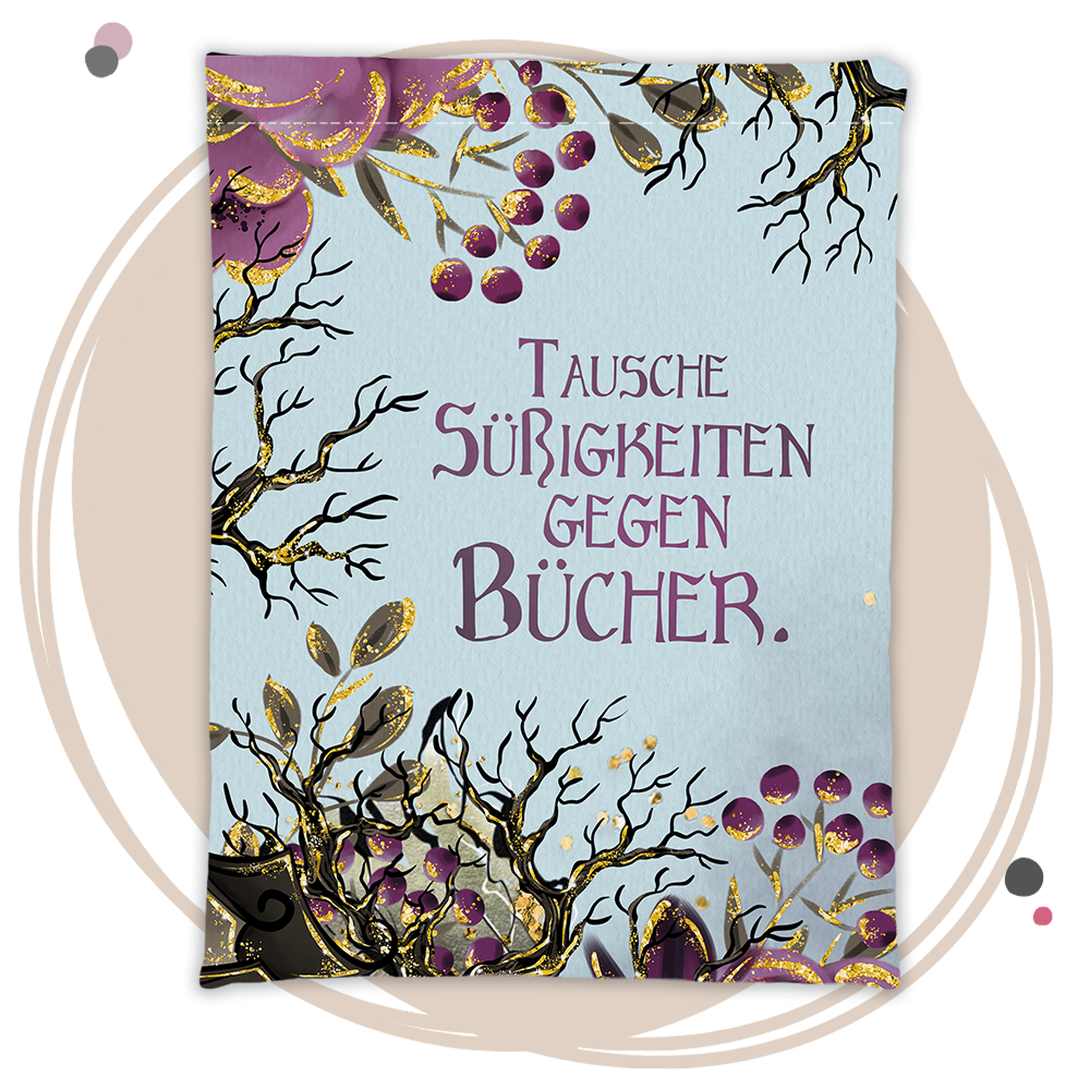 Buchtasche »Süßigkeiten gegen Bücher«