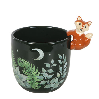 Blumentopf Dark Forest mit Fuchs