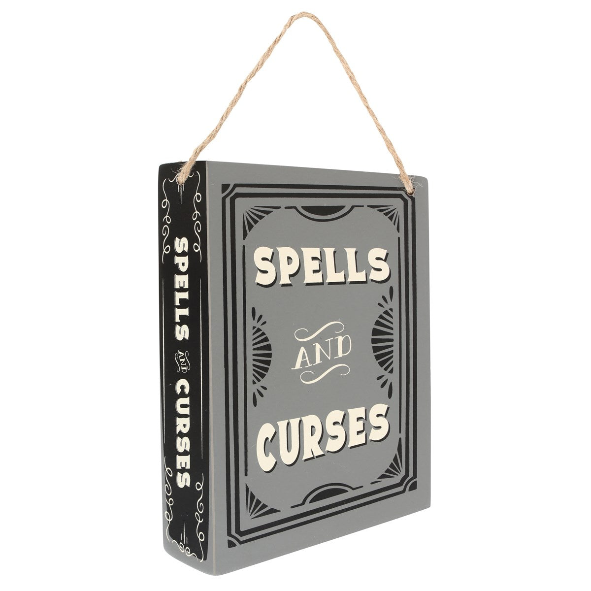Schild »Spells and Curses«