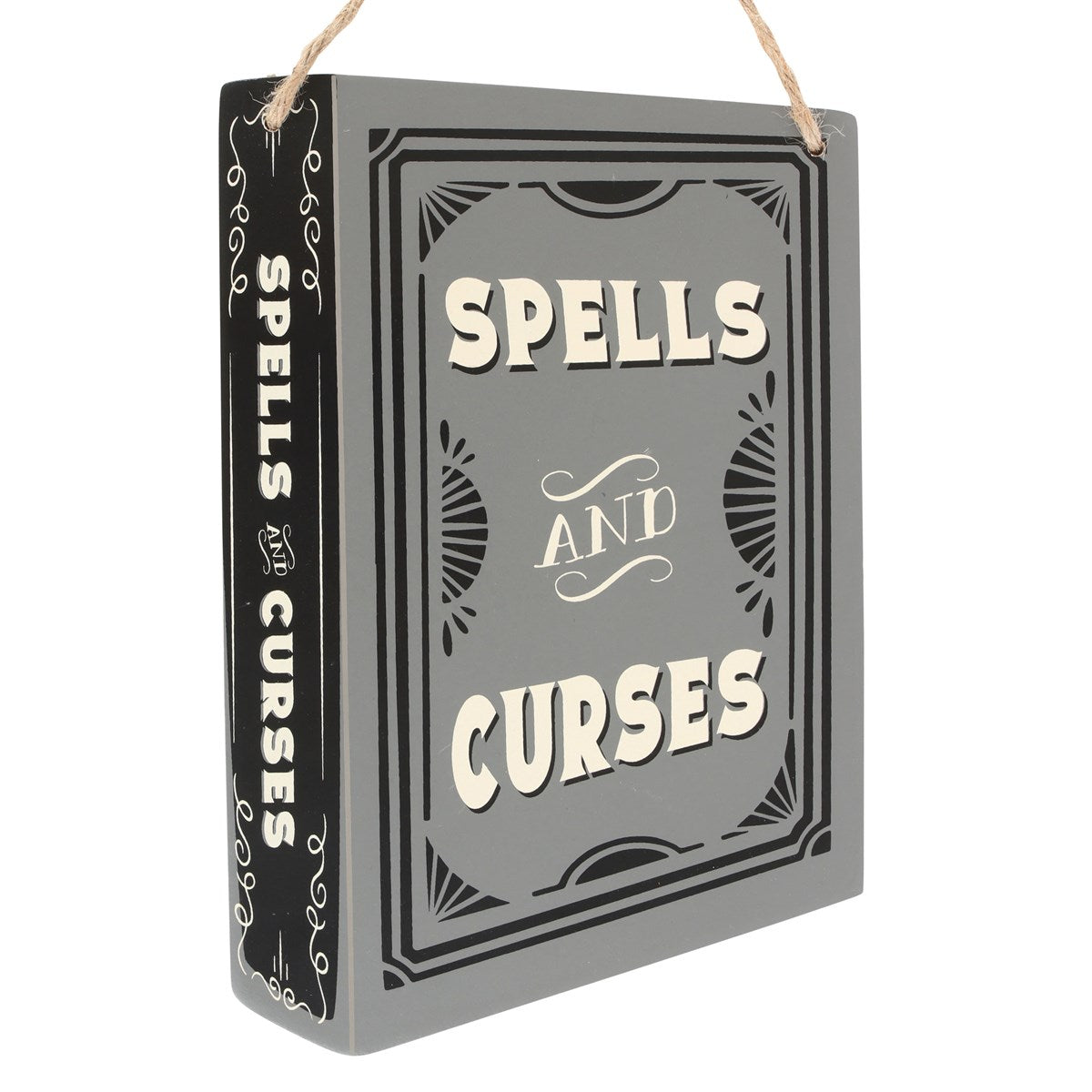 Schild »Spells and Curses«