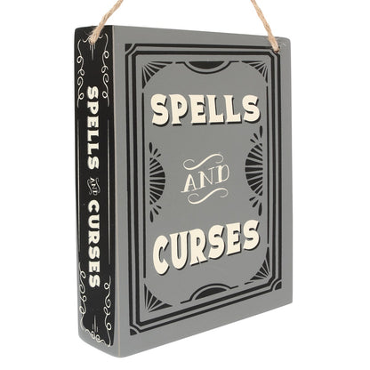 Schild »Spells and Curses«