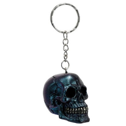 Schlüsselanhänger »Totenkopf blau«