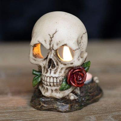 Teelichthalter »Totenkopf«