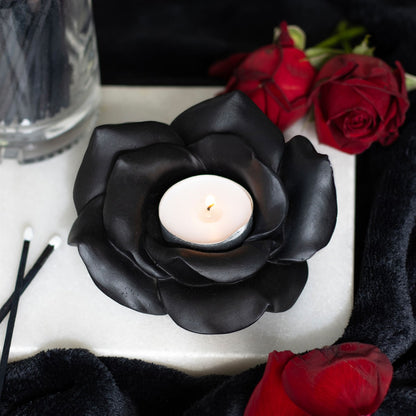 Teelichthalter »Black Rose«