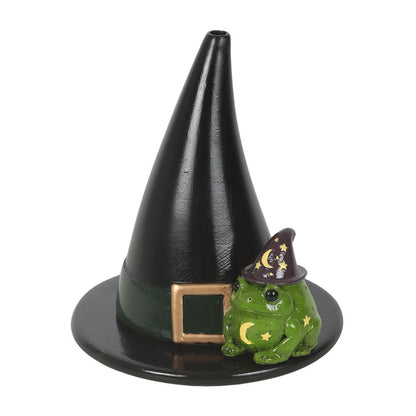 Räucherkegelhalter „Magic Toad and Witch Hat“