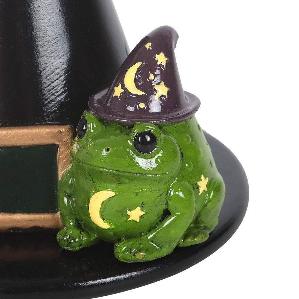 Räucherkegelhalter „Magic Toad and Witch Hat“