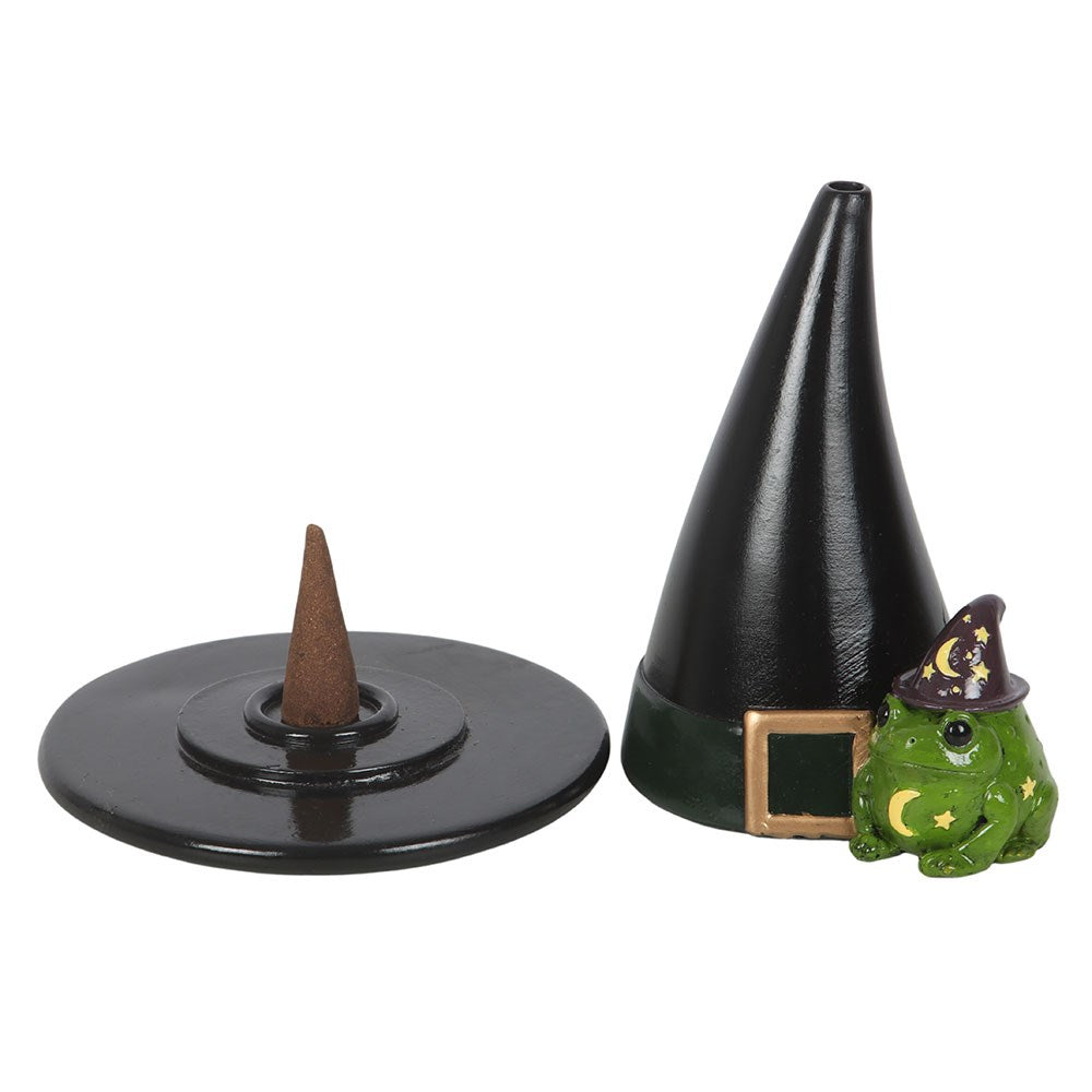 Räucherkegelhalter „Magic Toad and Witch Hat“