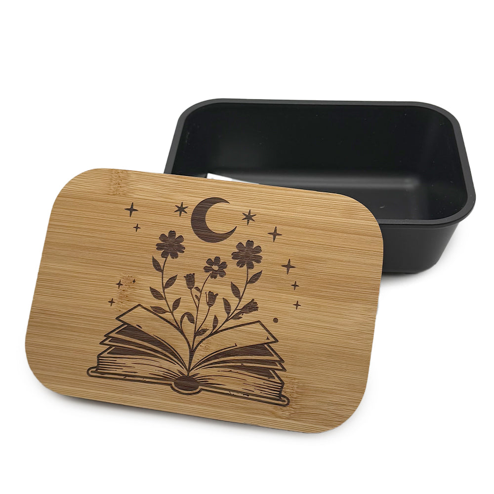 Lunchbox »Read Books in Magic« Schwarz