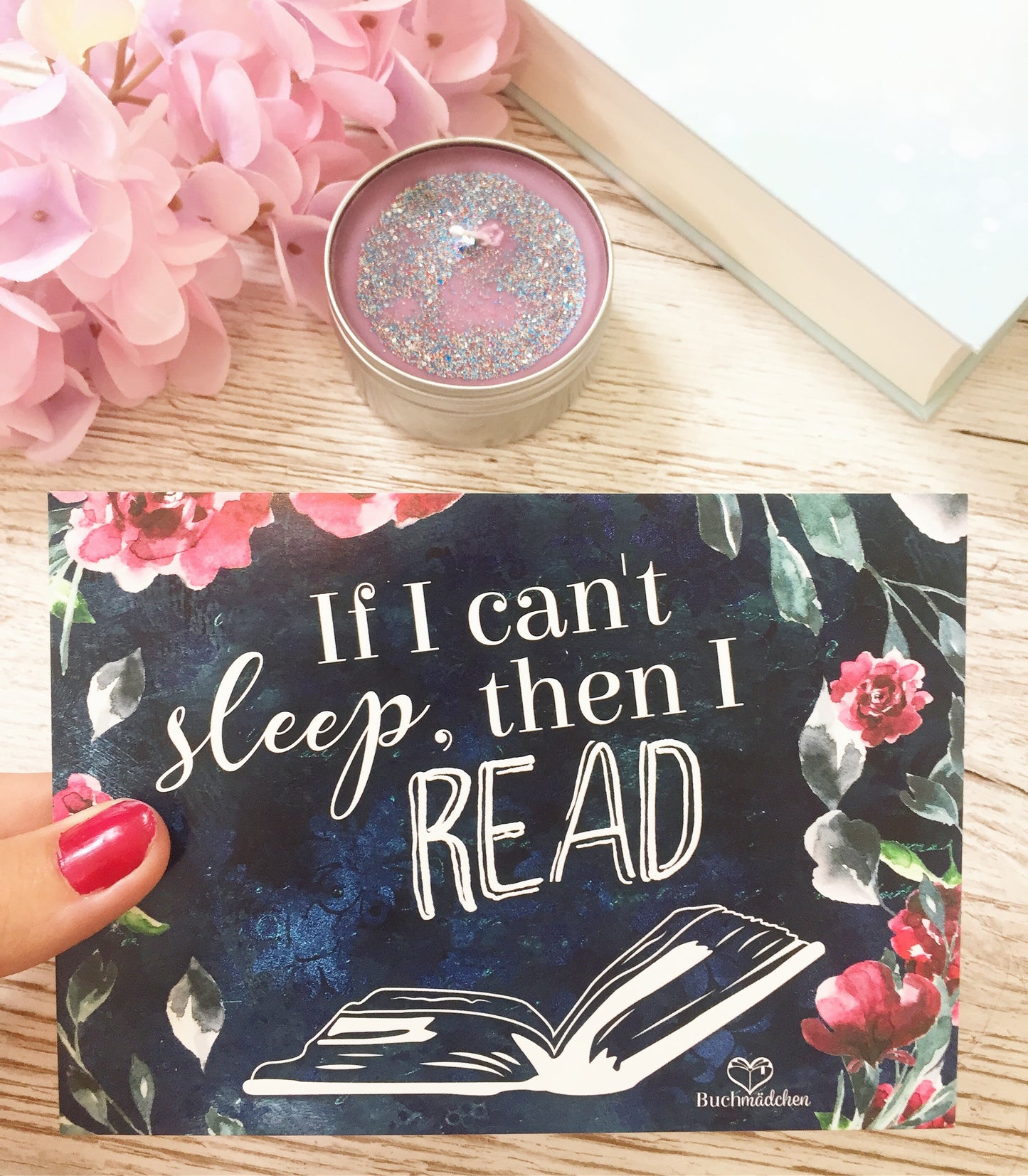 Postkarte »If i can't sleep, then i read«