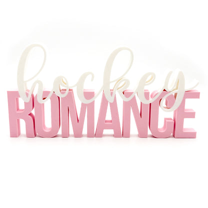 Dekoschild »Hockey Romance« rosa
