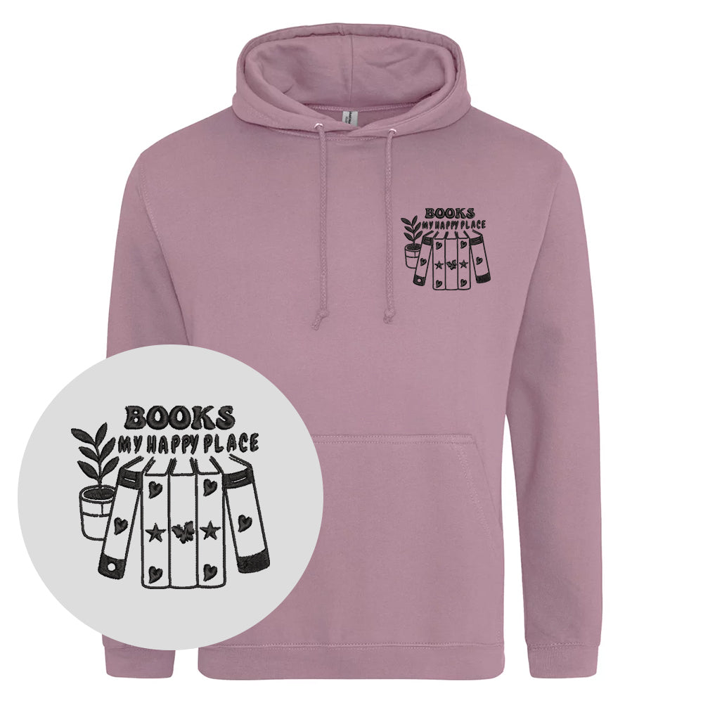 Hoodie »Books are my happy place«